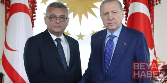 Cumhurbaşkanı Erdoğan, KKTC Cumhurbaşkanı Erhürman ile görüştü
