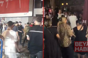 Beyoğlu’nda rapçi Poizi konserinde tekmeli yumruklu kavga kamerada; polis müdahale etti