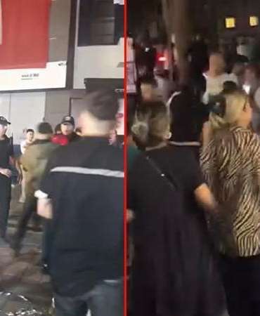Beyoğlu’nda rapçi Poizi konserinde tekmeli yumruklu kavga kamerada; polis müdahale etti