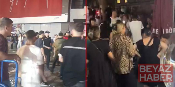 Beyoğlu’nda rapçi Poizi konserinde tekmeli yumruklu kavga kamerada; polis müdahale etti
