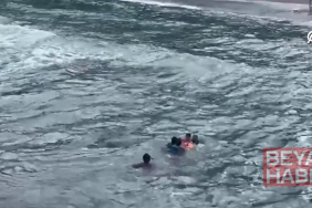 Yasağa rağmen denize giren baba ve oğulları son anda kurtarıldı