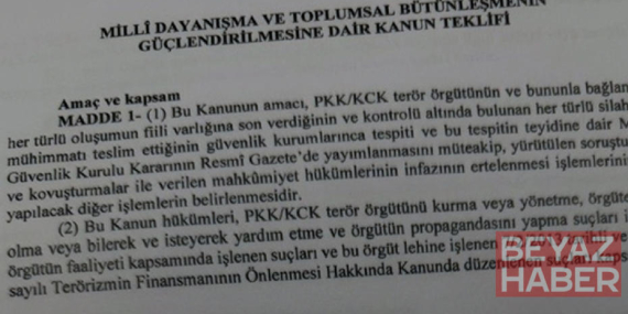 Çerçeve yasa için ilk onay. Komisyondan geçen süreç yasasında hangi maddeler var?