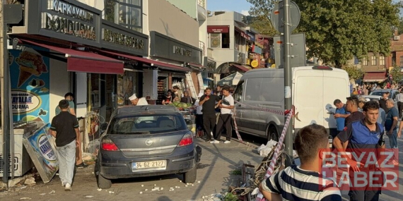Beykoz'da otomobilin kaldırıma çıkması sonucu 6 kişi yaralandı