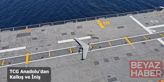 Bayraktar KALKAN DİHA, TCG Anadolu ve TCG Burgazada gemilerinde test uçusu gerçekleştirdi