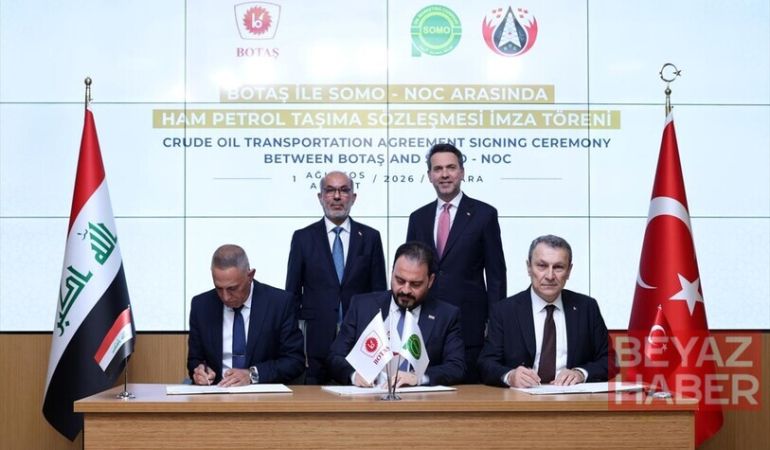 Irak-Türkiye Ham Petrol Boru Hattı'nın kullanımına ilişkin 1 yıllık anlaşma imzalandı