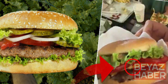 Hamburgerde sümüklü böcek iddiası: Marulların arasından çıktı! ‘Sadece iyi yıkanmamış’ demek yetmiyor
