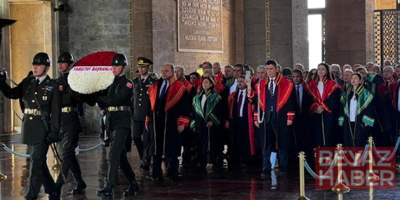 Yargıtay üyelerinden adli yıl açılışında Anıtkabir