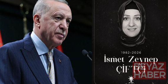 Cumhurbaşkanı Erdoğan’dan vefat eden AK Parti Kadın Kolları MKYK Üyesi Çiftçi için taziye mesajı