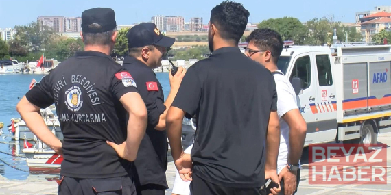 Silivri açıklarında battığı değerlendirilen gemide yakınları olanlar limana geldi