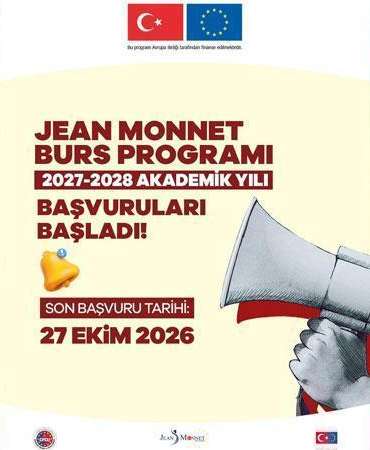 AB Başkanlığı: Jean Monnet Bursu başvuruları başladı