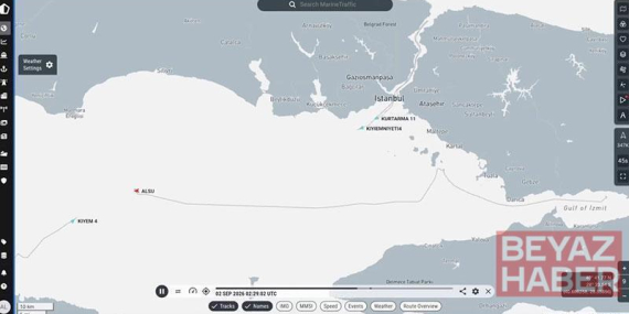 Silivri açıklarındaki gemi kazasının ardından bölgedeki kurtarma çalışmalarına ilişkin trafik görüntüleri ortaya çıktı