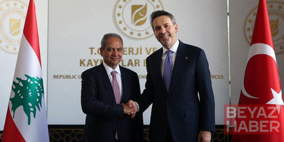 Bakan Bayraktar, Lübnanlı mevkidaşı Saadi ile bir araya geldi
