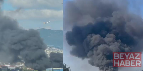 Tuzla’da Sanayi Sitesi’nde yangın
