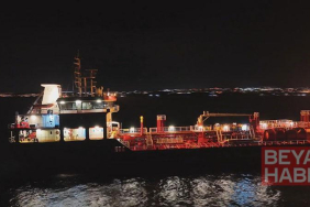 Silivri açıklarında kazaya karışan ALSU isimli gemi havadan görüntülendi