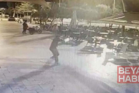 Belediyenin kafesine silahlı saldırı kamerada