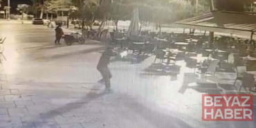 Belediyenin kafesine silahlı saldırı kamerada