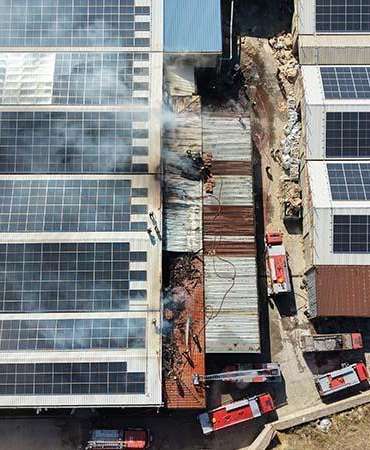 Kayseri’de tekstil fabrikasının deposunda yangın