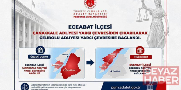 Eceabat ilçesi, Gelibolu Adliyesi yargı çevresine bağlandı
