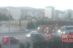 Tuzla’da motosiklet sürücüsünün öldüğü kaza kamerada