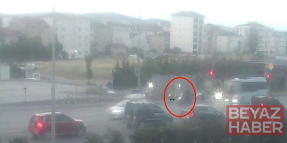 Tuzla’da motosiklet sürücüsünün öldüğü kaza kamerada