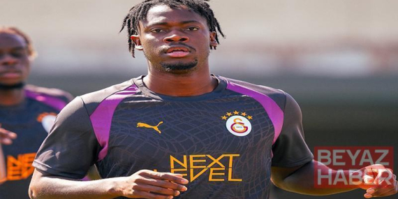 Galatasaray’da El Chadaille Bitshiabu ilk antrenmanına çıktı