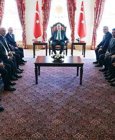 Cumhurbaşkanı Erdoğan, kulüp başkanlarını kabul etti