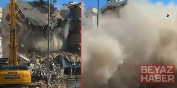 Kuşadası’nda 5 katlı bina yıkım sırasında çöktü
