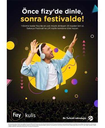fizy’den Sakarya Festivaline çift kişilik bilet kampanyası
