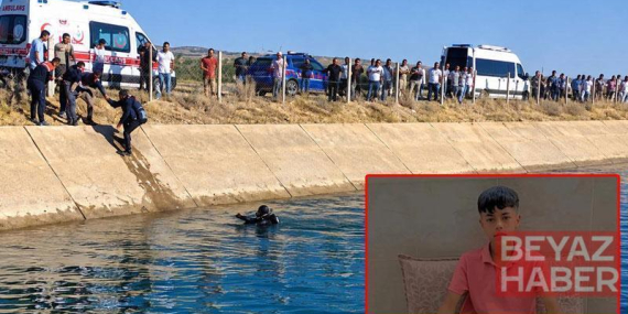 Sulama kanalında kaybolan 14 yaşındaki Yusuf aranıyor