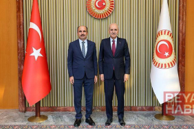 TBMM Başkanı Kurtulmuş, Dünya Belediyeler Birliği Başkanı Altay