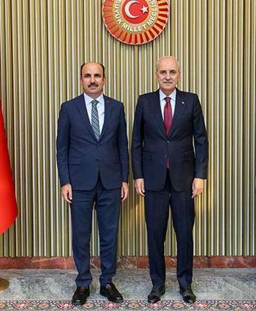 TBMM Başkanı Kurtulmuş, Dünya Belediyeler Birliği Başkanı Altay
