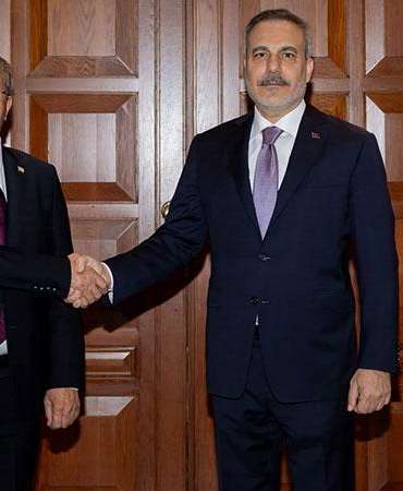Bakan Fidan, KKTC Başbakanı Üstel ve Irak Temsilciler Meclisi Başkanı Al-Halbusi’yi kabul etti
