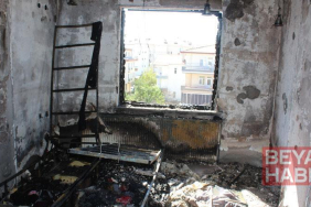 2 yaşındaki çocuk çakmakla oynarken evi yaktı