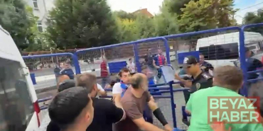 Zonguldak Kömürspor - Karabük İdman Yurdu maçında taraftarlar arasında arbede
