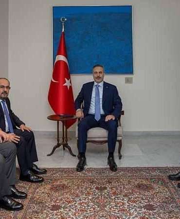 Bakan Fidan, Suriye Türkmen Meclisi Başkanı Mustafa ve beraberindeki heyet ile görüştü