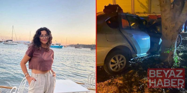 Ağaca çarpan otomobildeki sağlık çalışanı öldü, kardeşi ağır yaralandı