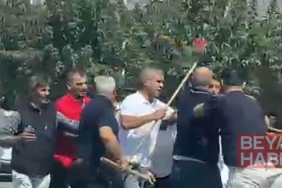 Sokakta taşlı sopalı kavga; 3 yaralı