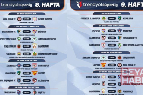 TFF, Süper Lig’de ilk yarının programını açıkladı