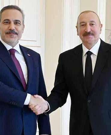 Bakan Fidan, Azerbaycan Cumhurbaşkanı Aliyev tarafından kabul edildi