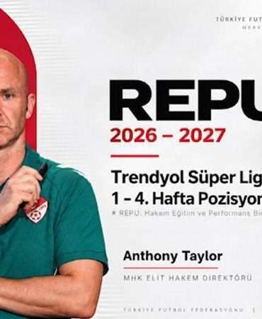 TFF, MHK Elit Hakem Direktörü Anthony Taylor’ın hakem kararları analizi yayımladı
