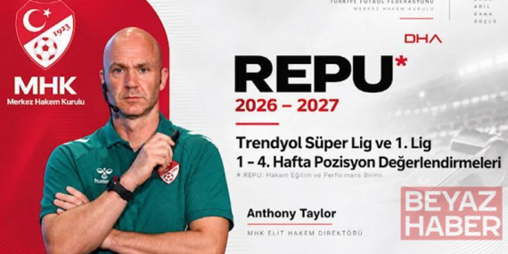 TFF, MHK Elit Hakem Direktörü Anthony Taylor’ın hakem kararları analizi yayımladı
