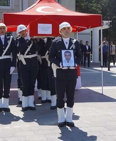 Şanlıurfa’da hayatını kaybeden başkomiser için tören düzenlendi