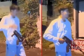Sarıyer’de 14 yaşındaki çocuk gözdağı için kalaşnikofla havaya ateş açtı, yakalandı
