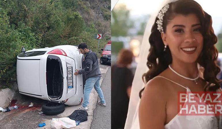 Otomobil istinat duvarına çarptı; müzik öğretmeni Cansu öldü, kayınpederi ve bebeği yaralı
