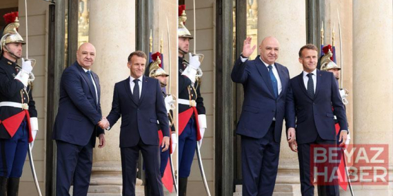 Lübnan Cumhurbaşkanı Avn, Fransa Cumhurbaşkanı Macron ile görüştü