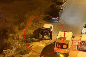 Gece yarısı kornası takılı kalan otomobil, mahalleyi ayağa kaldırdı