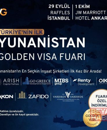 Yunanistan’ın gayrimenkul şirketleri Golden Visa Fuarı’nda bir araya gelecek