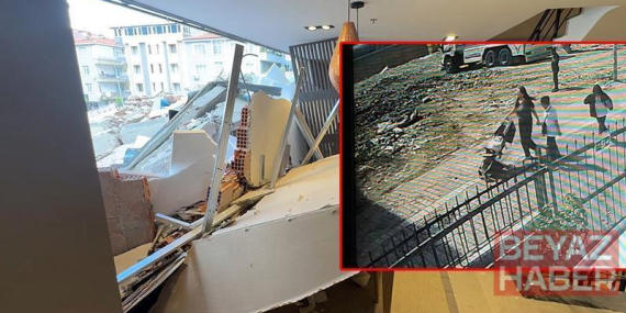 Avcılar’da kontrollü yıkım sırasında bina çöktü; yoldan geçenler son anda kurtuldu