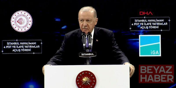 Cumhurbaşkanı Erdoğan İstanbul Havalimanı 4’üncü Pist ve İlave Yatırımların Açılış Töreni’nde konuştu
