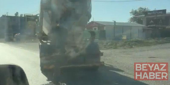 ​Yola beton dökerek ilerleyen mikserin sahibine 191 bin 867 TL ceza